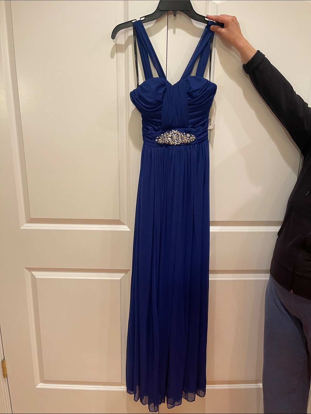 B Darlin Sz 0-2 Royal Blue Prom Maxi Dress